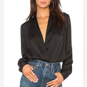 L’academie long sleeve bodysuit black